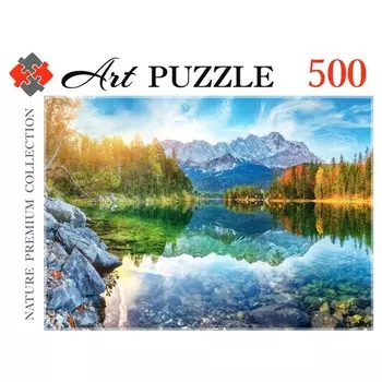 Пазл «Германия. Озеро Айбзее на рассвете», 500 элементов