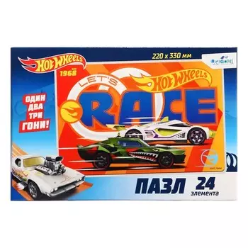 Пазл Hot wheels «Ускорение», 24 элемента