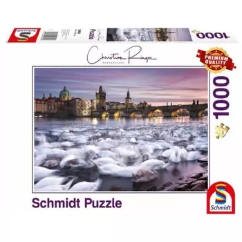 Пазл «К.Рингер. Прага. Лебеди», 1000 элементов