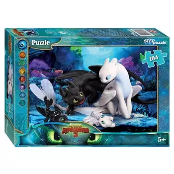 Пазл «Как приручить дракона - 3», 104 элемента