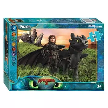 Пазл «Как приручить дракона - 3», 35 элементов