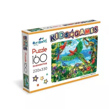 Пазл Kids games «Попугаи», 160 элементов