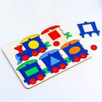 Пазл-конструктор «Паровозик Фигуры»