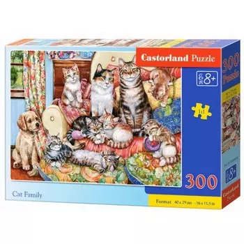Пазл «Кошачье семейство», 300 элементов
