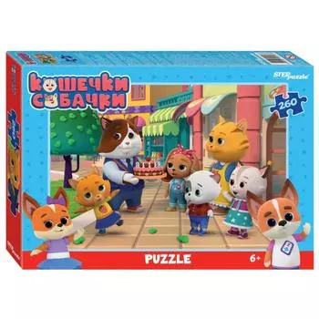Пазл «Кошечки и собачки», 260 элементов
