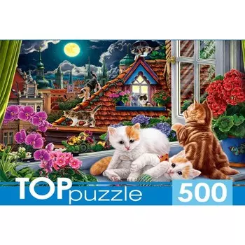 Пазл «Котята на крыше», 500 элементов
