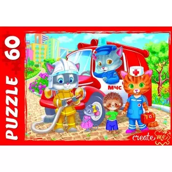 Пазл «Котята-спасатели», 60 элементов