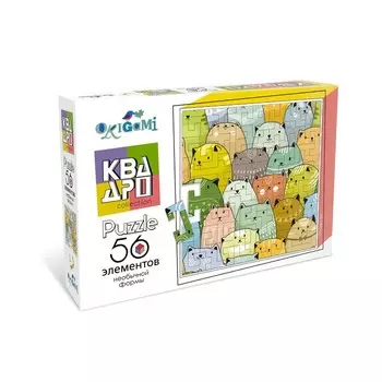 Пазл «Квадро. Коты», 56 элементов