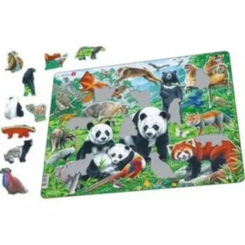 Пазл Larsen «Дикие животные Азии», 56 элементов