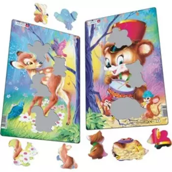 Пазл Larsen «Милые животные», 14 элементов, МИКС