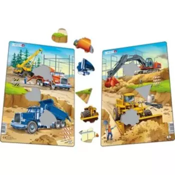 Пазл Larsen «Стройка 2», 20 элементов, МИКС