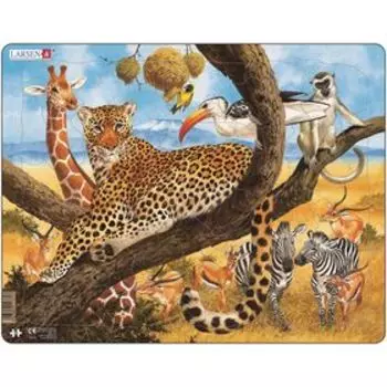 Пазл "Леопард", 48 деталей (FH8)