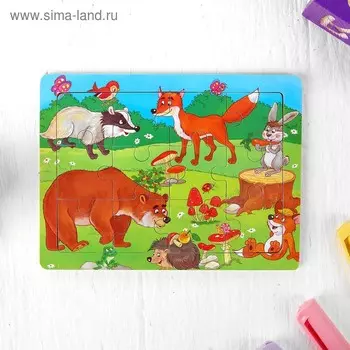 Пазлы «Лесные жители», 12 элементов, 14.511 см