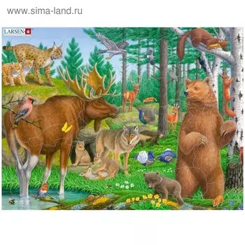 Пазл «Лесные животные»