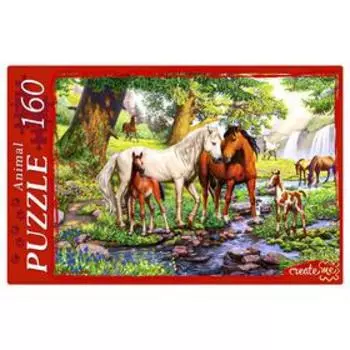 Пазл «Лошади на водопое», 160 элементов