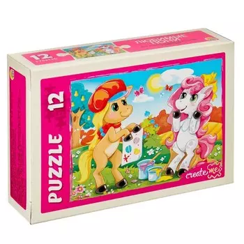 Пазл «Любимые пони», 12 элементов, МИКС