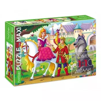 Пазл MAXI ECO «Иван-царевич и серый волк», 15 элементов