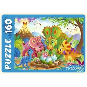 Пазл «Мир динозавров», 160 элементов