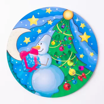 Пазл «Новогодний», 1919 см, 8 элементов