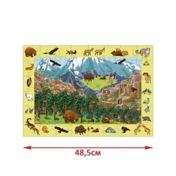 Пазл «Обитатели гор», 48 деталей