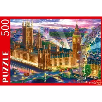 Пазл «Панорама ночного Лондона», 500 элементов