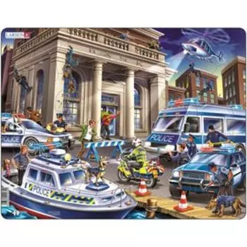 Пазл «Полицейские машины», 42 детали (US32)