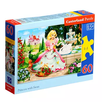 Пазл «Принцесса и лебедь», 60 элементов
