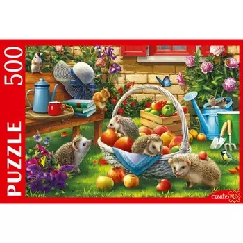 Пазл «Семья ежей», 500 элементов