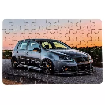 Пазл серия фантазия «Машина», 54 детали, размер — 28 18,5 см , цвет серый