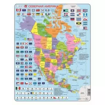 Пазл "Северная Америка", 85 деталей (K17)