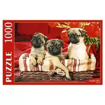 Пазл «Щенки и маки», 1000 элементов
