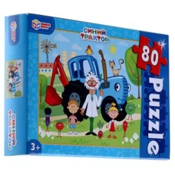 Пазл «Синий трактор», 80 элементов