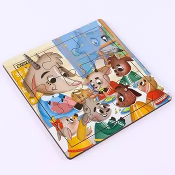 Пазл «Сказки. Коза с козлятами»