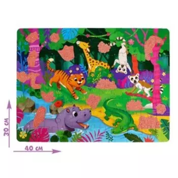 Пазл «Собери, найди, покажи. Джунгли», 88 элементов