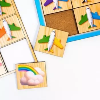 Пазл-сортер "Самолётики: цвета"