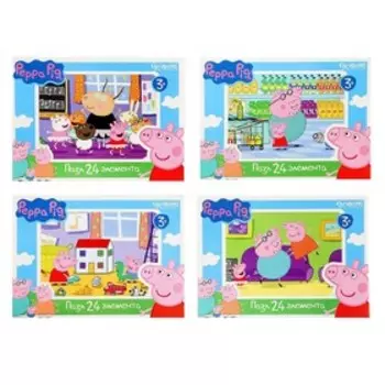 Пазл «Свинка Пеппа», 24 элемента, МИКС