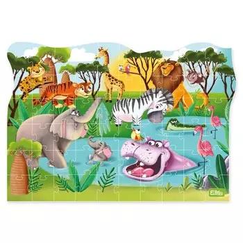 Пазл «В Африке», 60 элементов