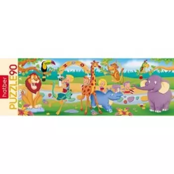 Пазл «В зоопарке», 90 элементов