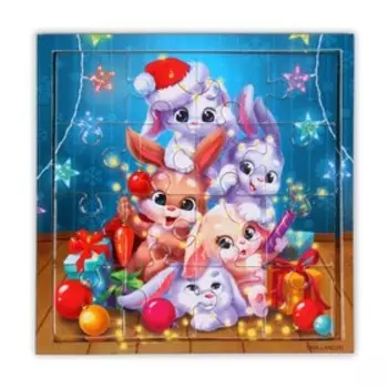 Пазл «Весёлые зверята»