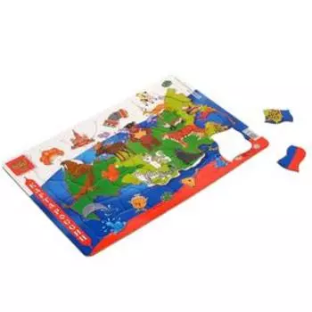 Пазл в рамке «Карта России», 42 детали