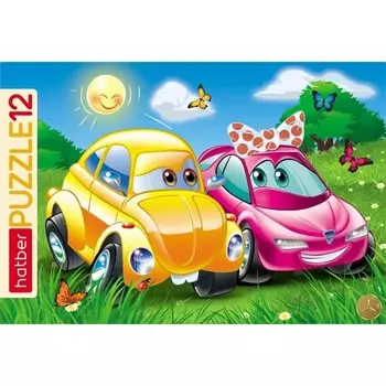 Пазл в рамке «Любимые машинки», 12 элементов