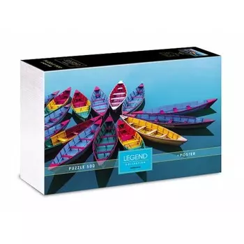 Пазл «Яркие лодки», 500 элементов