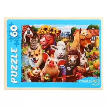 Пазл «Забавные животные» №6, 60 элементов