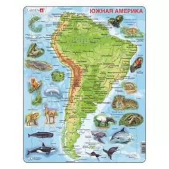 Пазл "Животные Южной Америки", 65 деталей (A25)