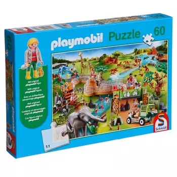 Пазл «Зоопарк», с подарком, 60 элементов