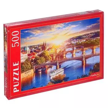 Пазлы «Чехия. Рассвет под Прагой», 500 элементов
