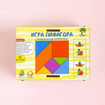 Пазлы деревянные «Игра Пифагора», 7 деталей