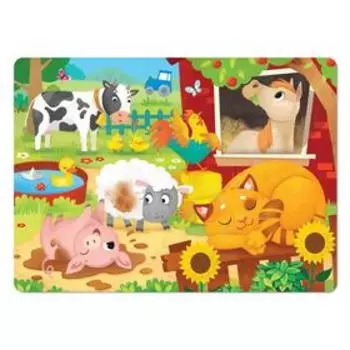 Пазлы детские «День на ферме», 60 элементов