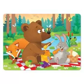Пазлы детские «Лесная прогулка», 60 элементов