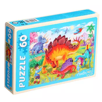 Пазлы «Диноленд», 60 элементов